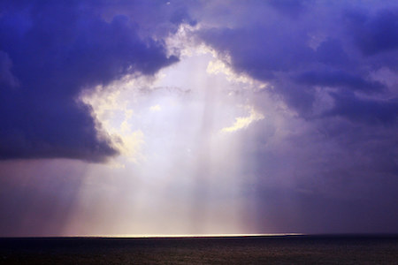 I felt the heavens open up and a sublime healing light poured